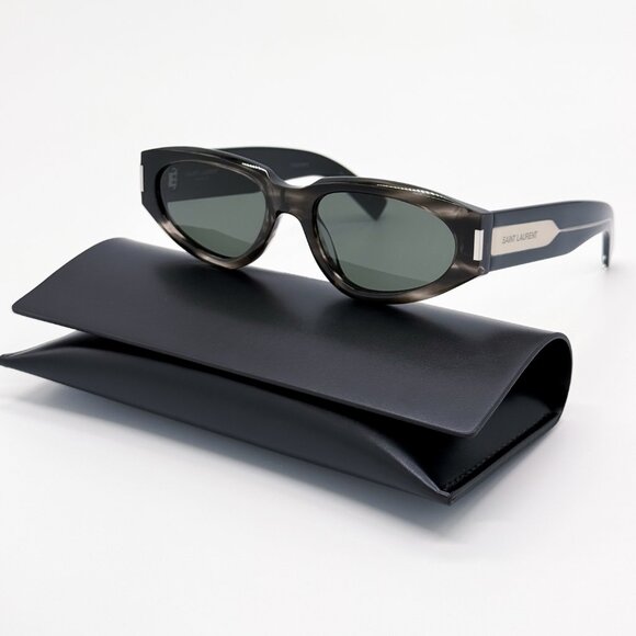 NEW SAINT LAURENT SUNGLASSES SL618 004 UNISEX GREY EYEWEAR SAINT LAURENT - Picture 2 of 11